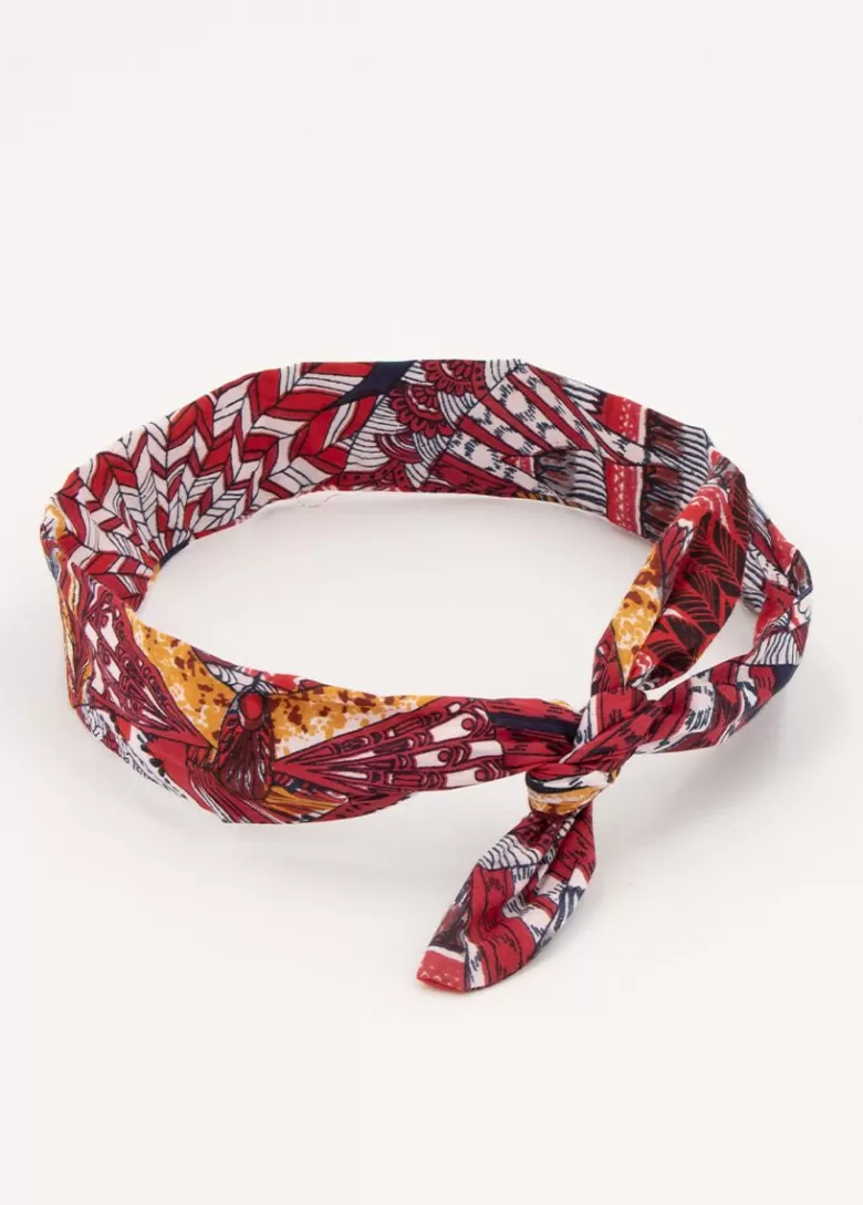 Bandeaux*Coton Du Monde Bandeau africain Twist 05 Rouge