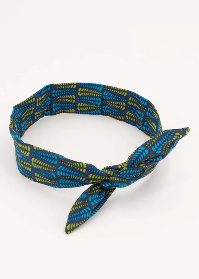 Bandeaux*Coton Du Monde Bandeau africain Twist 11 Bleu