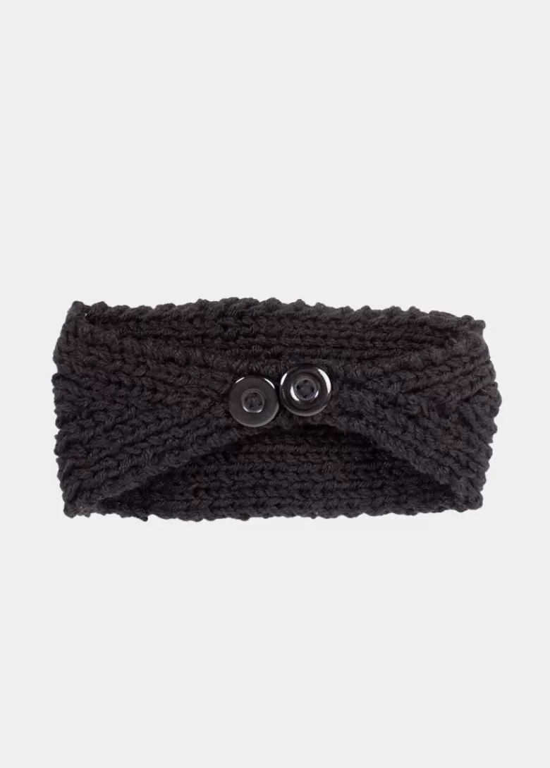 Bandeaux*Coton Du Monde Bandeau Pompon Noir