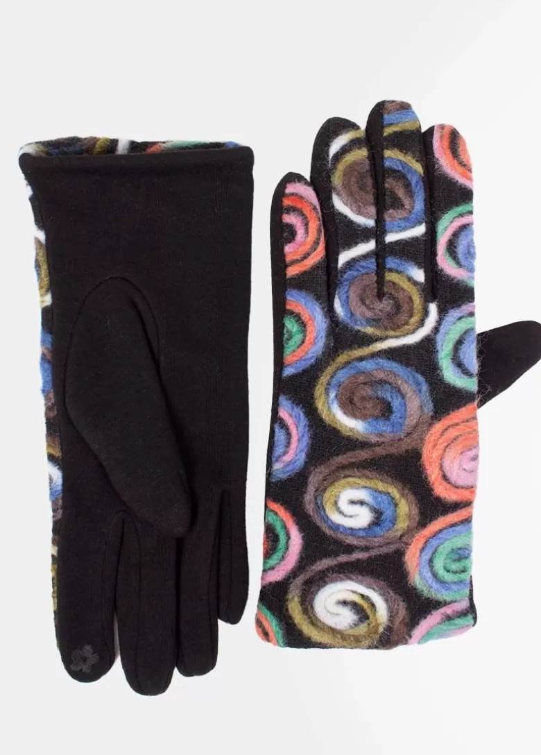 Mitaines / Gants*Coton Du Monde Gants Ethniques Marron