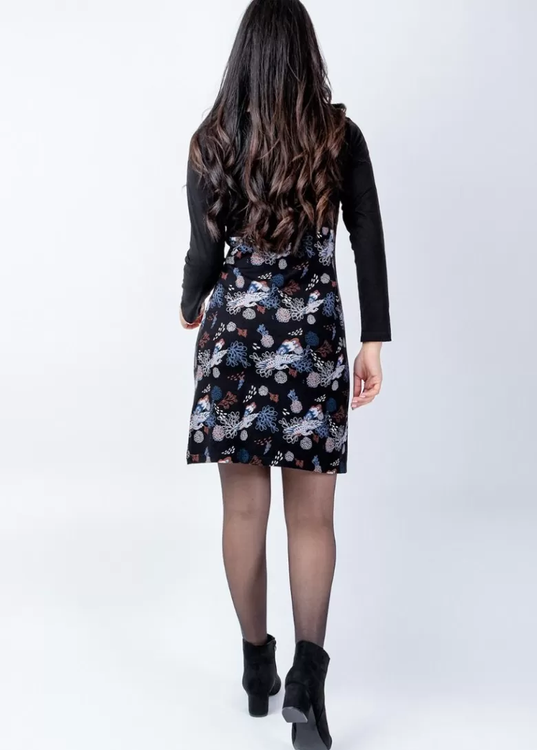 Robes*Coton Du Monde Robe courte en coton manches longues SURYA imprimé floral Narcisse Hiver
