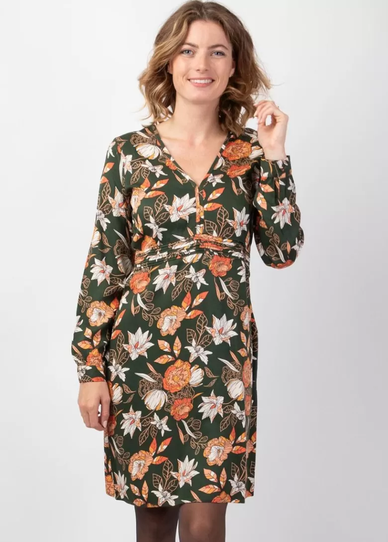 Robes*Coton Du Monde Robe courte hiver manches longues en viscose épais HELENA Arty