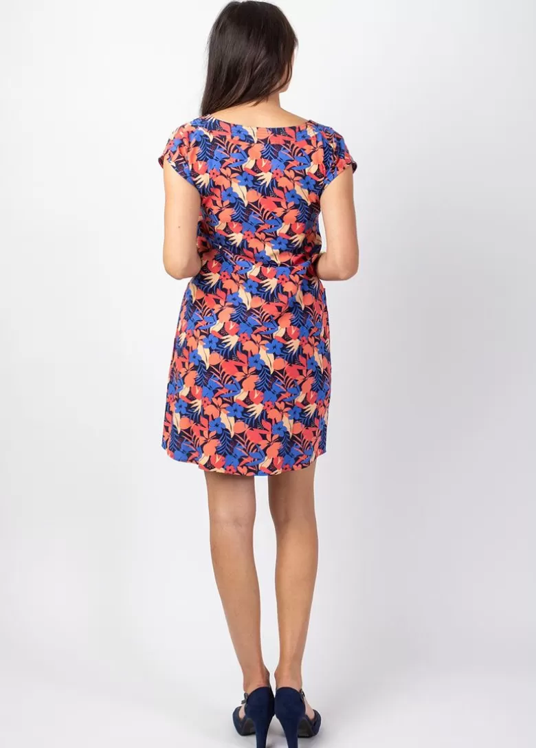 robe_lgre_en_coton_manches_courtes_erika_imprim_floral_3.webp Robes*Coton Du Monde Robe légère en coton manches courtes ERIKA imprimé floral Majorque