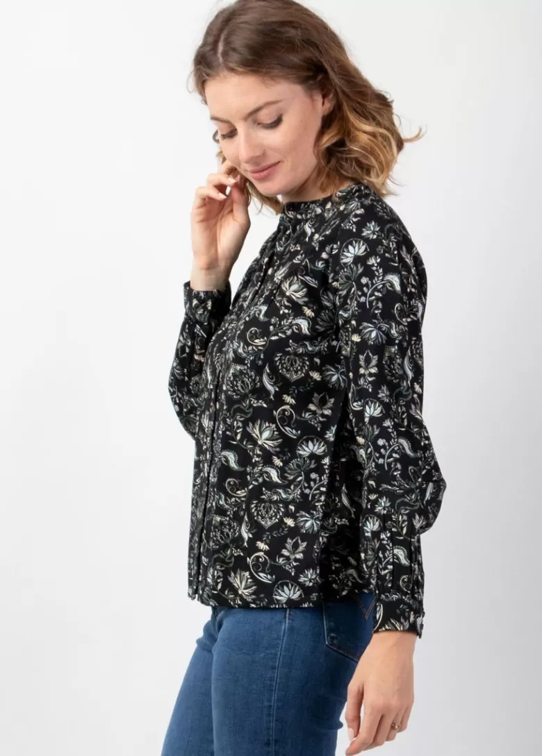 Tops*Coton Du Monde Top manches longues en viscose épais JOE imprimé Orient