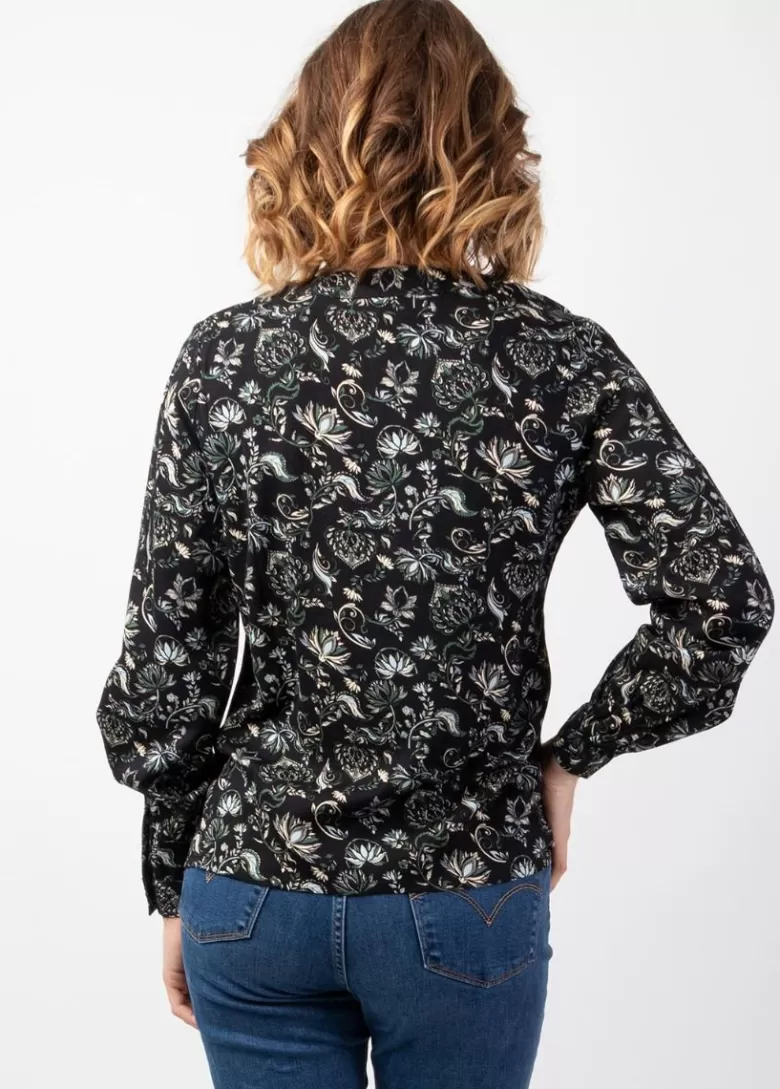 Tops*Coton Du Monde Top manches longues en viscose épais JOE imprimé Orient